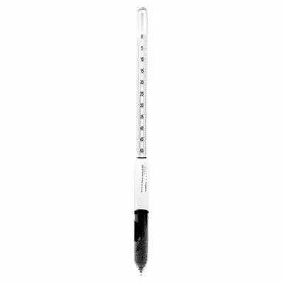 VEE GEE Specific Gravity Hydrometer: Baume Plain Form, 0/50°, 0.5°, Glass, +/-0.5 - Specific Gravity (Baume) Hydrometers