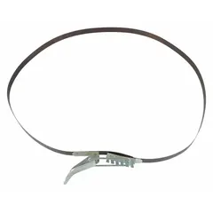 Replacement bag clamp for Dayton wood dust collectors. Secures the collection bag to the unit to maintain dust containment during operation. Suitable for industrial or commercial woodworking environments.