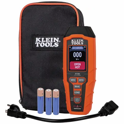 KLEIN TOOLS Circuit Analyzer: 5-15P, CAT III 135V, Digital Display/Light - GFCI & AC Circuit Analyzers