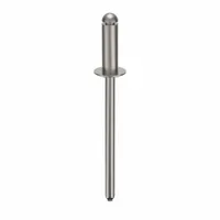 Blind Rivet,1 8/17" L,0.124" dia,PK500: Inch, 1 15/32 in Overall Lg, 3/8 in Body Lg, Dome, 500 PK (MPN SSDH44SSBS201)