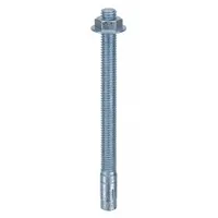 MKT FASTENING Wedge Anchor: 5 in Overall Lg, 3/8 in Dia, 3/8"-16 Thread Size, 4 in Thread Lg, 50 PK (MPN 2538500)