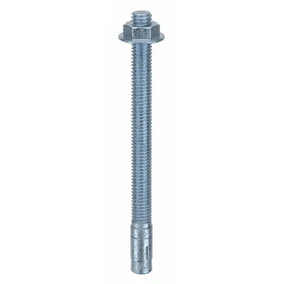 MKT FASTENING 3/8"-16 x 4" Thread Steel Wedge Anchor, Zinc Yellow, 50-Pack - Steel Wedge Anchors