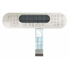 OEM replacement touchpad for Whirlpool ovens. Serves as the user interface for selecting cooking modes, setting temperatures, and controlling oven functions. Used in residential and commercial kitchen environments for maintenance and repair.
