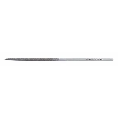 STRAUSS Needle File: Triangular, 170_200 Grit, 2 75591/100000 in Lg without Tang - Diamond-Coated Needle Files