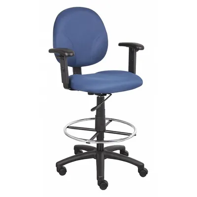 OEM Drafting Chair: Blue - Adjustable-Arm Drafting Chairs