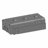 SMC Air Slide Table: 30 mm Stroke Lg, 6 mm Bore Dia, Mfr Part # MXS6L-30, MXSL Series, Metric