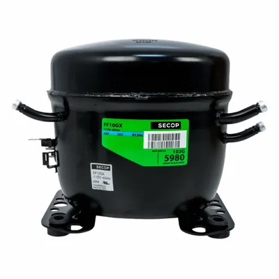 EMBRACO Compressor: Reciprocating, 3,147 BtuH Cooling, 1/4 hp - Reciprocating Compressors