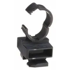 Polyamide C-clip strut clamp for securing 1 1/8 in copper tube or pipe up to 1 1/4 in maximum outer diameter. Overall height of 1 1/8 in with general-purpose temperature rating. Mounting hardware not included. Used in strut channel systems for pipe support and routing.
