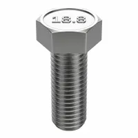 Hex Head Cap Screw: Stainless Steel, A2, NL-19, 1"-8, Coarse, 2 1/2 in lg, Globally Sourced, Inch (MPN FBHEXB18212)
