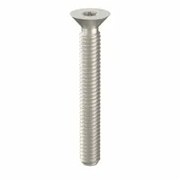 Tamper Resistant Screw: #8-32 Thread Size, 1 1/4 in Lg, Stainless Steel, Plain, Flat, 25 PK (MPN 91580)
