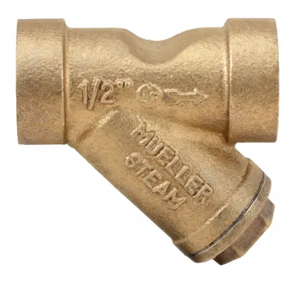 BELL & GOSSETT Y Strainer: 1 in, NPT, Mesh, 0.0331 in Screen Size, Cast Brass - Brass Y Strainers