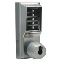 SIMPLEX Mechanical Push Button Lockset: Chrome (MPN 1021C26D41)
