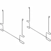 BUYERS PRODUCTS Anti-Sail Brackets: Steel, 26 3/4 in Overall Wd, 21 in Overall Ht, 1 PR (MPN 405BZPKGD)