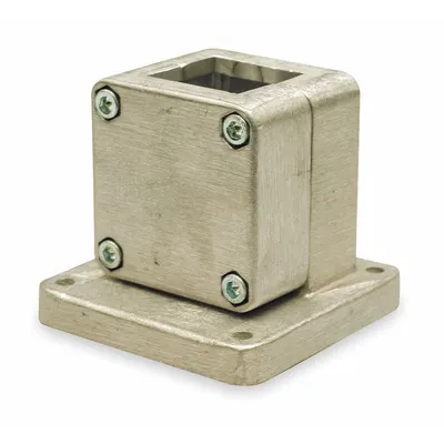 SIMPLICITY Flange Base: Flange Base, 1.5 in Inside Wd - Square Shafting Mounting Accessories