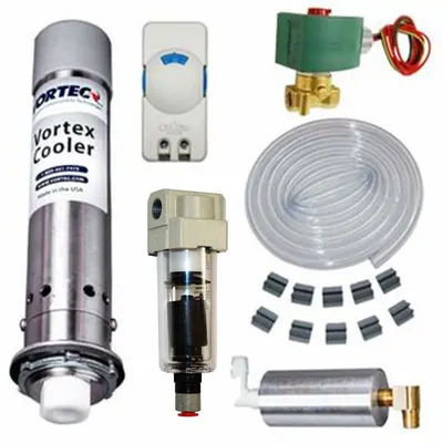 VORTEC Enclosure Cooler: 1,700 BtuH, Washdown, Cooling Only, 120V, 4, Roof Mount - Compressed Air Coolers