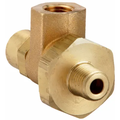 CONRADER Discharge Valve: 1/4 in Inlet Size, 1/4 in Outlet Size, 1/4 in Exhaust Size - Discharge Valves for Air Compressors
