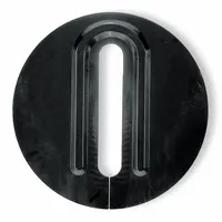 DAYTON Sump Basin Cover: Plastic, Sump Basin, 2 1/2 in Vent, 2 in Opening Dia., 2 in Opening Lg (MPN 4RK41)