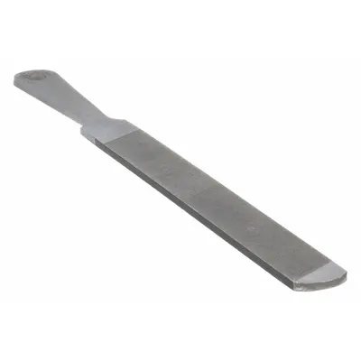 WESTWARD Handy: Rectangular, Bastard Cut, 8 in Lg without Tang, 1 in Wd, 3/16 in Thick - Double-Cut & Single-Cut Rectangular Files