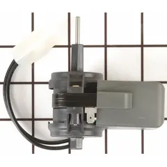 OEM replacement evaporator fan motor for Whirlpool refrigerators and freezers. Circulates cold air over evaporator coils to maintain even temperature and reduce frost buildup. Used in refrigeration systems for temperature regulation.