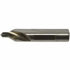 Single-end plain-tip Hey-type center drill, #3 size, 60° included angle, made from AlTiN coated high speed steel. Overall length 2 in. Used to create precise 60° center holes in workpieces for lathe or grinding operations, ensuring accurate alignment and support during machining.