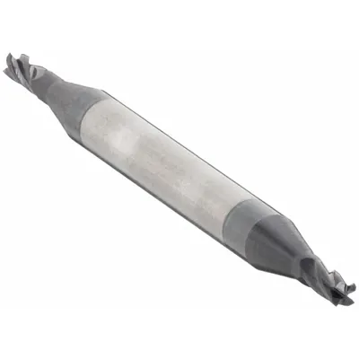 OSG Square End Mill: Carbide, TiAlN Coated, Double End, 4 Flute, 3/64" Mill Dia - Double-End Carbide Square End Mills
