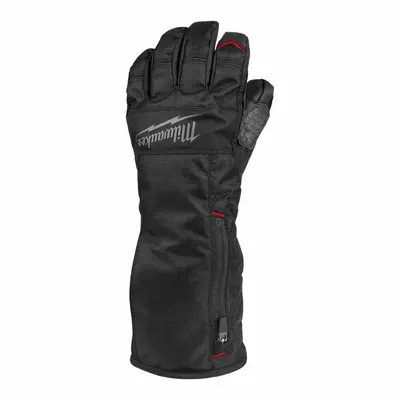 MILWAUKEE Heated Gloves: M Glove Size, Black, 2 hr on High/4 hr on Medium/8 hr on Low - Electronically Heated Gloves