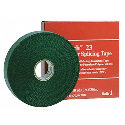 3M Insulating Electrical Tape: 1 1/2 in Wd, 10 yd Lg, 30 mil Thick - High-Voltage Electrical Tape