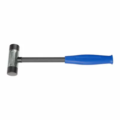 AMERICAN Replaceable Tip Hammer: Urethane, 1 lb Head Wt, 1 in Tip Dia, 10 in Overall Lg - Rubber-Tip Hammers