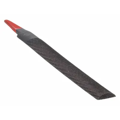 SIMONDS Machinists File: Double-Cut, Single Edge Cut, Bastard Cut, 6 in Lg without Tang - Double-Cut Half-Round Files