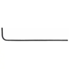 L-shaped hex key with 5/16 in SAE tip size, long length, and 3 in handle. Made of alloy steel with black oxide finish. Used for tightening or loosening hex socket fasteners in assembly and maintenance tasks.