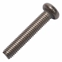 Machine Screw: M3x0.50 Thread Size, 16 mm Lg, Grade 2, Titanium, Plain, Pan, Phillips, Machine Screw (MPN 0107586)
