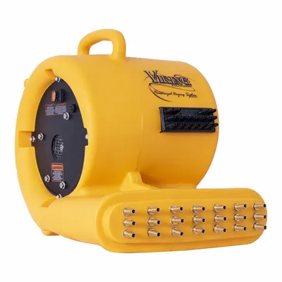 XPOWER Centrifugal Blower: 92 cfm, Fixed Frame, 115V AC, 1 Speeds, Yellow - Portable Blowers