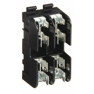 MERSEN Fuse Block: Open Block Design, 2 Pole, 600 V AC, Quick Connect/Screw - Fuse Blocks for UL Class G Fuses