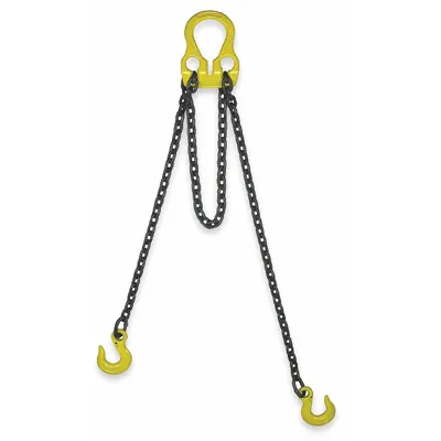 LIFT-ALL Adjustable-Length Grade-100 Double-Leg Chain Sling - Adjustable-Length Grade-100 Double-Leg Chain Slings