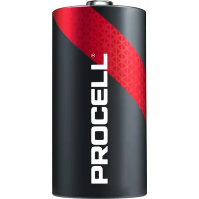 DURACELL PROCELL Battery: C, Everyday, Alkaline, 1.5V DC, Procell