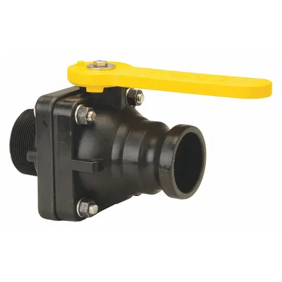 BANJO Cam and Groove Adapter: 2 in Coupling Size, 2 in Hose Fitting Size - Type A Polypropylene Cam & Groove Fittings