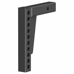 This CURT towing shank provides a secure connection between a vehicle hitch and trailer. With an overall length of 7 inches, width of 2 inches, and height of 11 1/4 inches, it is designed for standard hitch receivers in towing applications.