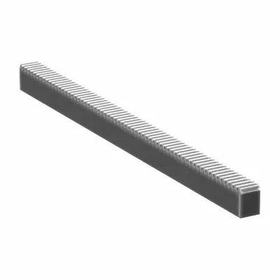 KHK GEARS Gear Rack: Rectangular, Machined Ends, Module m 1.5, 300 mm Lg. - Rectangular & Square Metric Gear Racks