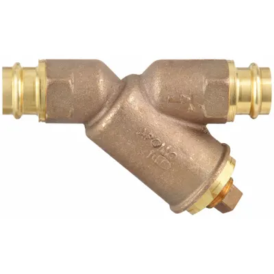 APOLLO Y Strainer: 1 1/2 in, Compression, Mesh, 0.0313 in Screen Size, Bronze - Bronze Y Strainers