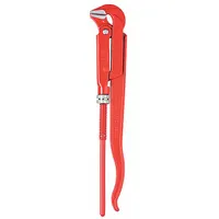 KNIPEX Pipe Wrench: Alloy Steel, 4 3/8 in Jaw Capacity, Serrated, 25 in Overall Lg, I-Beam (MPN 83 10 030)