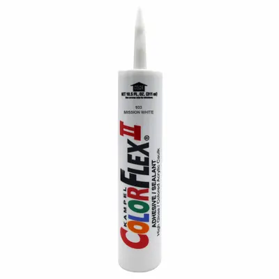 ACROVYN Color Match Caulk, Mission White, 10.5 fl oz, Water Soluble - Color Match Caulking