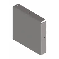 HOFFMAN Wireway Closure Plate: 4 in Wd, 4 in Ht, 16 ga Gauge, 1, Without Knockouts, Steel, Painted (MPN F44GCPNK)