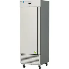 This upright general purpose lab freezer provides 25 cu ft of storage capacity with a temperature range of -30°C to -25°C. It features an auto defrost method to maintain consistent conditions without manual intervention. The left-hand door hinge allows flexible placement in laboratory layouts. Suitable for storing biological samples, reagents, and other temperature-sensitive materials in research and clinical settings.