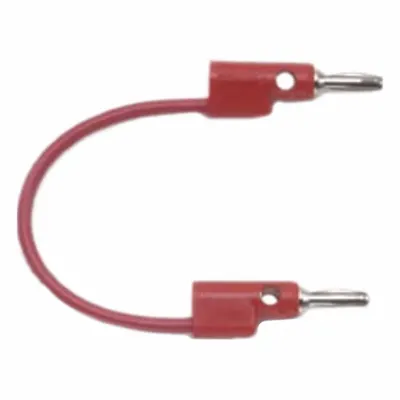 POMONA Test Leads: 1 1/2 ft Lg, 15 A Max Current Measurement - Banana Jack to Pin Adapters