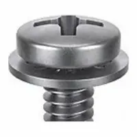 SEMS Screw: Internal Tooth, M3x0.50 Thread Size, 4 mm Lg, Stainless Steel, Passivated, Pan, 25 PK (MPN 1-MPI-3-4)