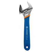 JONARD TOOLS Adjustable Wrench: Vinyl, Chrome, 8 in Overall Lg, 1 1/8 in Jaw Capacity (MPN AW-8)