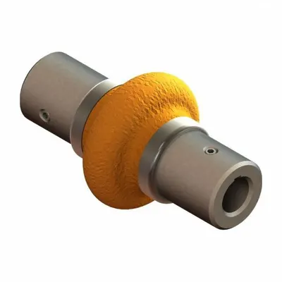 BELDEN Universal Joint: Stainless Steel, 2000, Round Keyed, 1 in Bore Dia, 5 1/2 in Overall Lg - High-Speed Universal Joints with Boot for Keyed Shafts