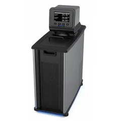 The POLYSCIENCE AP07R-20-L11B is a refrigerated circulator with a touch-screen interface, providing precise temperature control for laboratory and industrial processes. It offers a flow rate of 20.1 lpm, temperature stability of ±0.005°C, and a minimum temperature of -20°C, suitable for cooling reaction vessels, jacketed reactors, and analytical instruments.