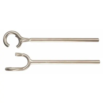 AMPCO Claw Valve Wheel Wrench, 17 in Overall Length, Aluminum Bronze, WV-12 - Claw Valve Wheel Wrenches