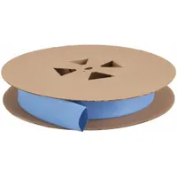 3M Heat Shrink Tubing: 3 in I.D. Before Shrinking, 1.5 in I.D. After Shrinking, 50 ft Lg, Blue, 2:1 (MPN FP301-3-50'-BLUE-SPOOL)